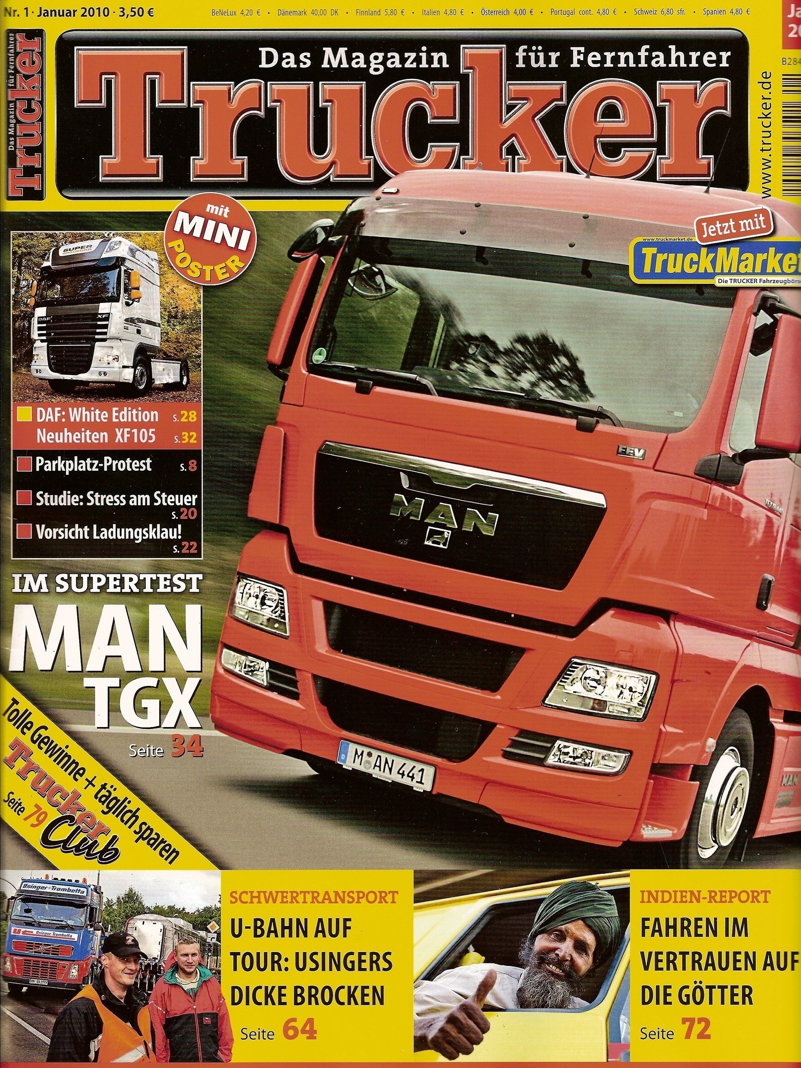 Trucker Zeitschrift mit Artikel über Verena Künne