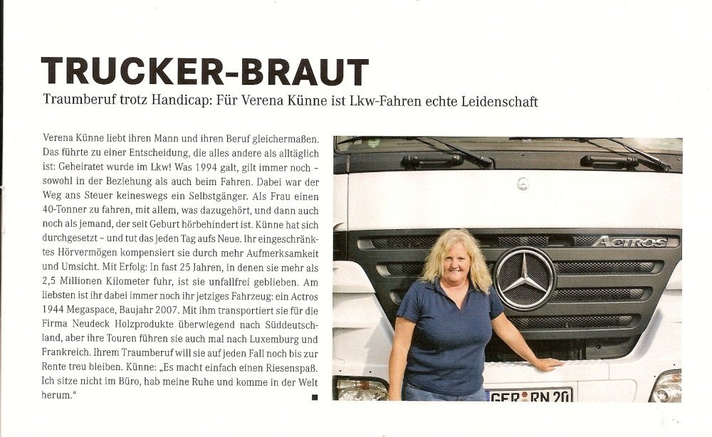 Verena Künne in der Zeitschrift Mercedes-Benz ROUTE 3/2013