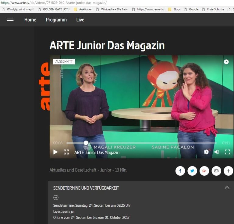 ARTE - Tag der Gebärdensprache 2017