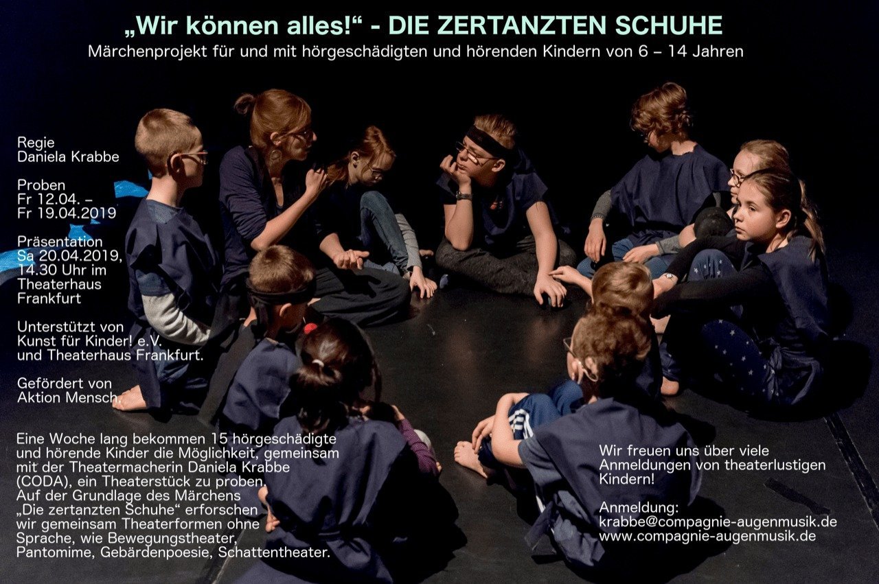 Theaterprojekt Wir können alles - Die zertanzten Schuhe (Fotoquelle: Compagnie Augenmusik)