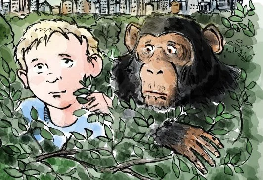 Das Kinder- und Jugendbuch "Adam der Affe" v. Wolfgang Wambach
