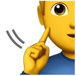 Gebärde für taub Emoji