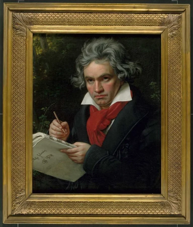 Stieler, Joseph Karl: Beethoven mit der Missa solemnis Ölgemälde, 1819